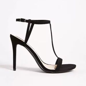 T-Strap Black Heels
